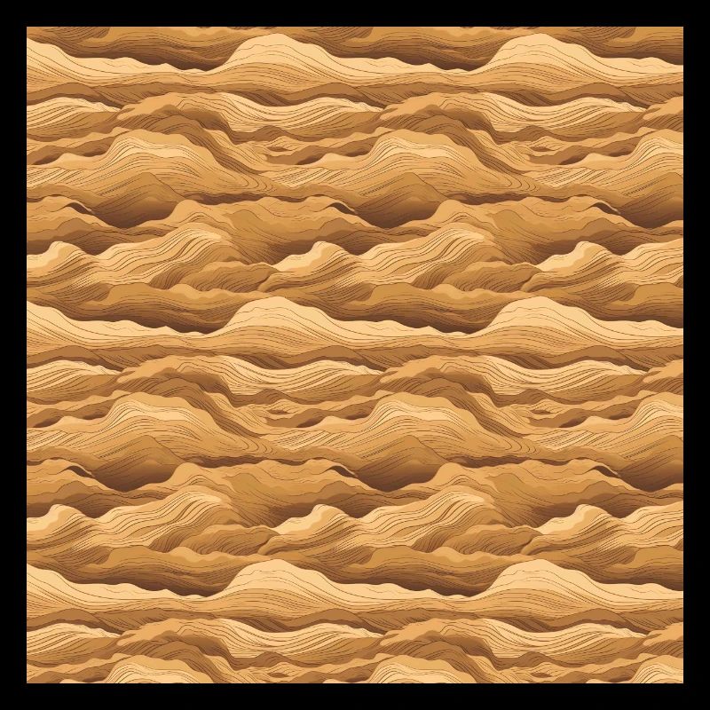 Desert Seamless Pattern Sand Sahara Dunes Arabic