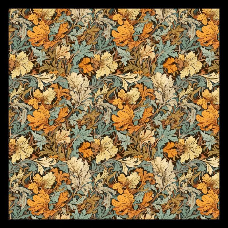 Leaves Seamless Pattern Leaf Foliage Nature Print