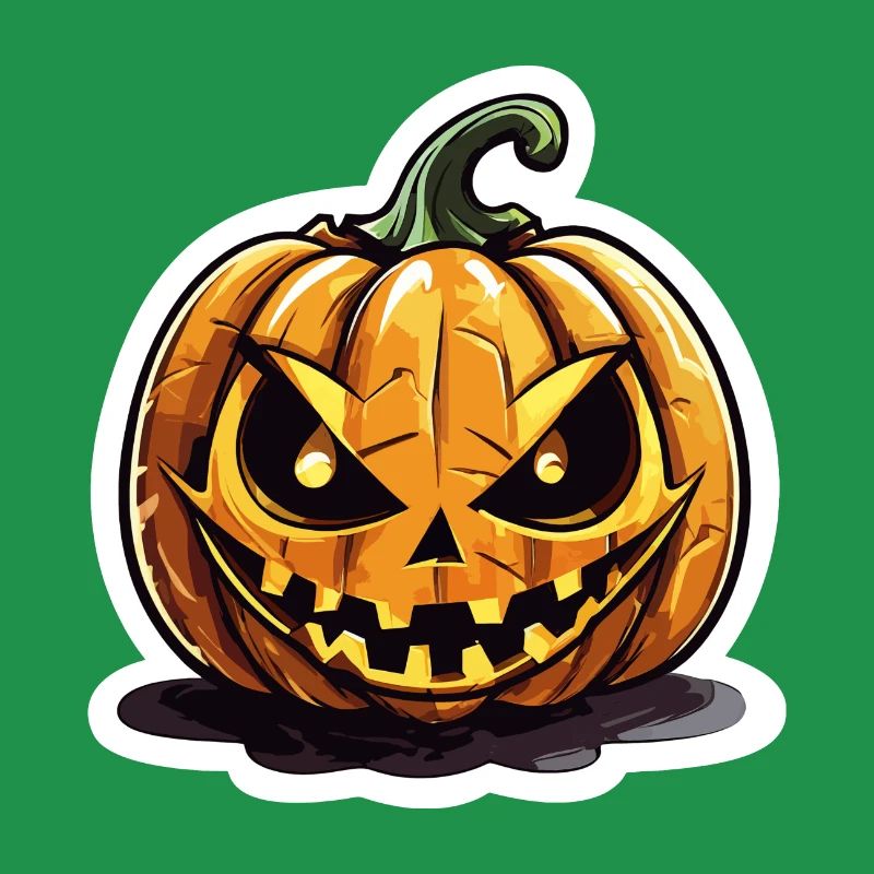 Bedrohlicher Jack o' Lantern Kürbis