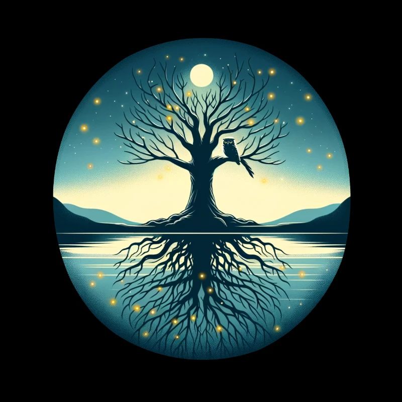 Arbre au clair de lune
