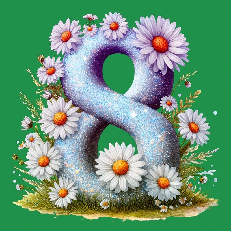 Nr. 8 eit digitale Hintergrundnummer Vektorzeichen Tal