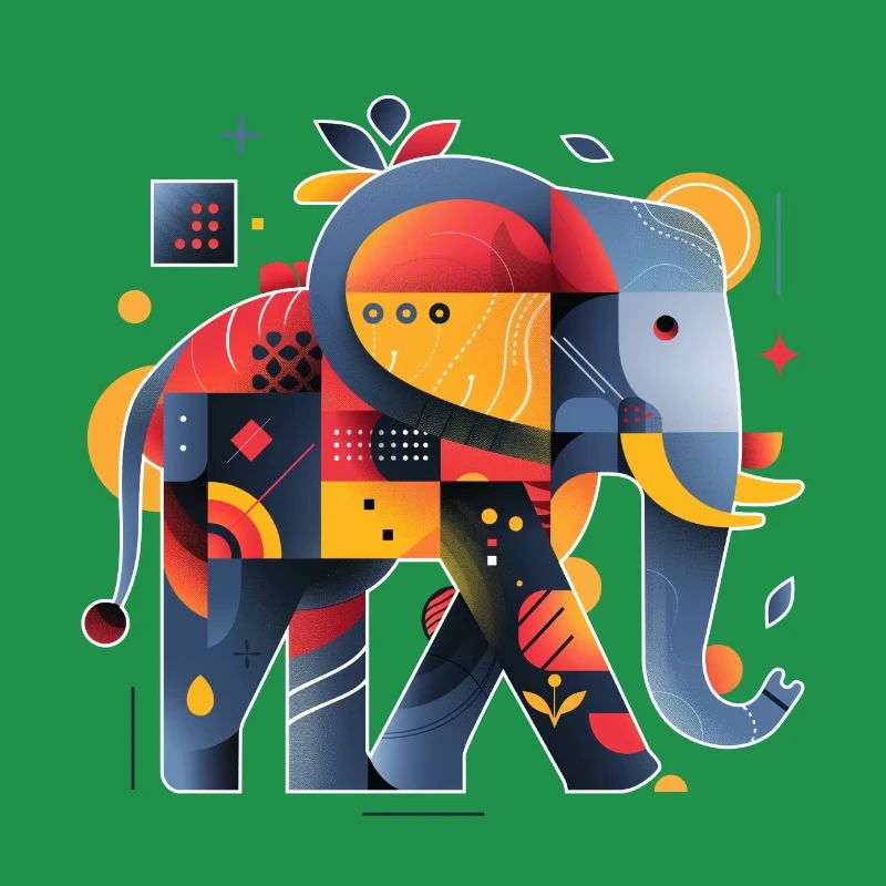 Elephant | abstract artwork