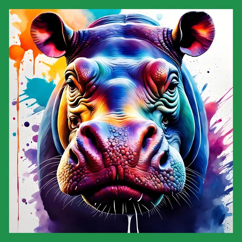 Hippo coloured