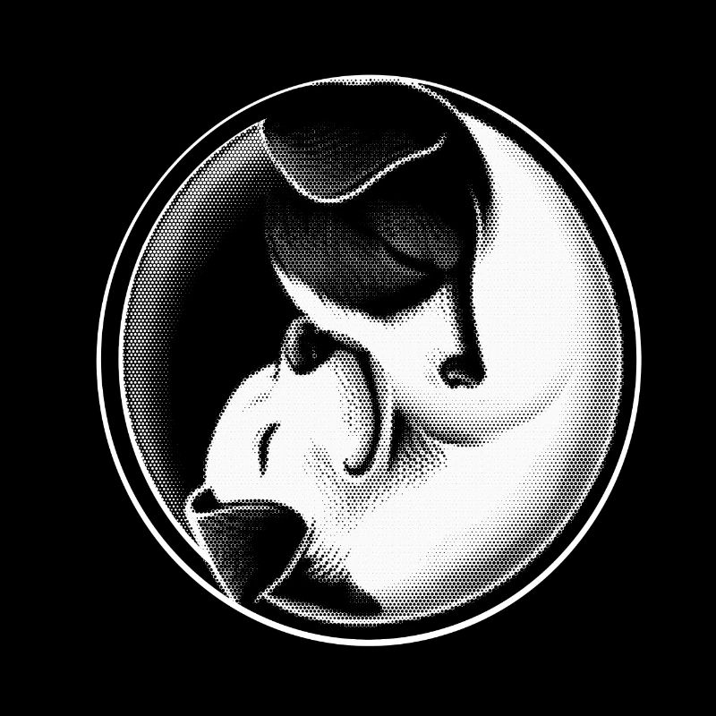 Ying und Yang Hunde