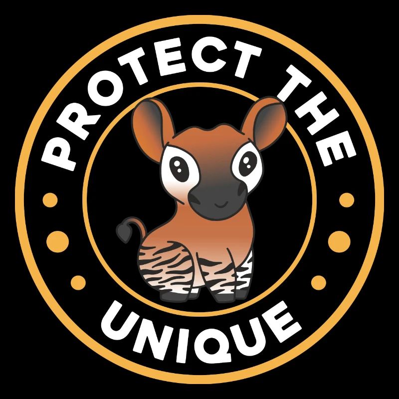 protect the unique Design for a lover of okapi