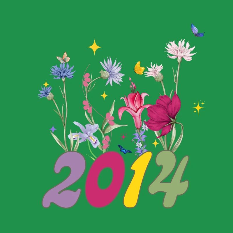 Année de naissance 2014 fleurs sauvages