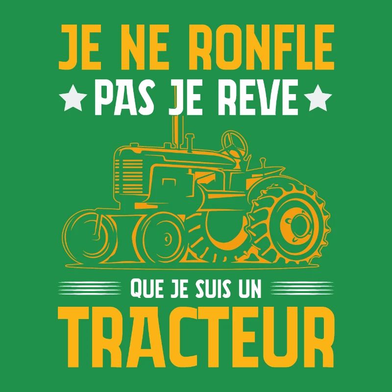 Ich schnarche nicht, ich träume, dass ich ein Traktor bin