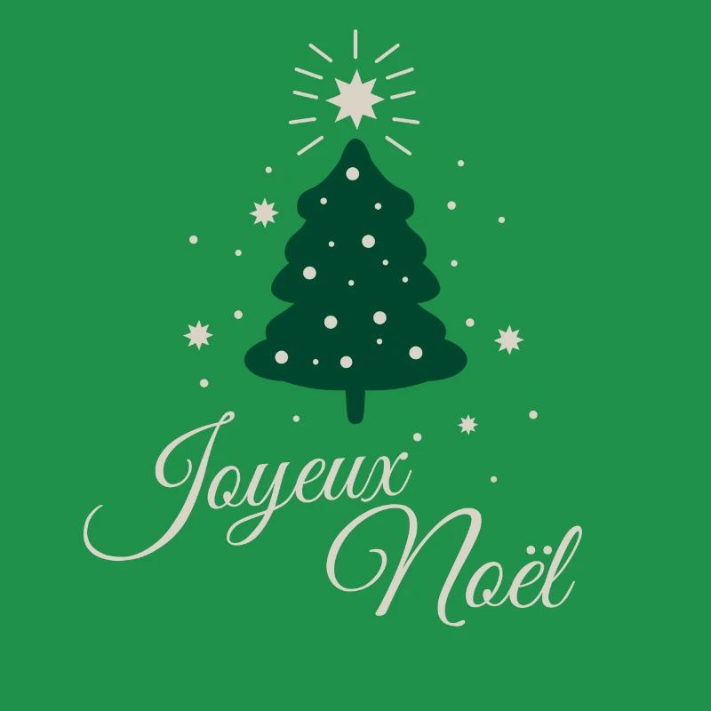 Minimalistischer Tannenbaum mit raffiniertem silbernem Text