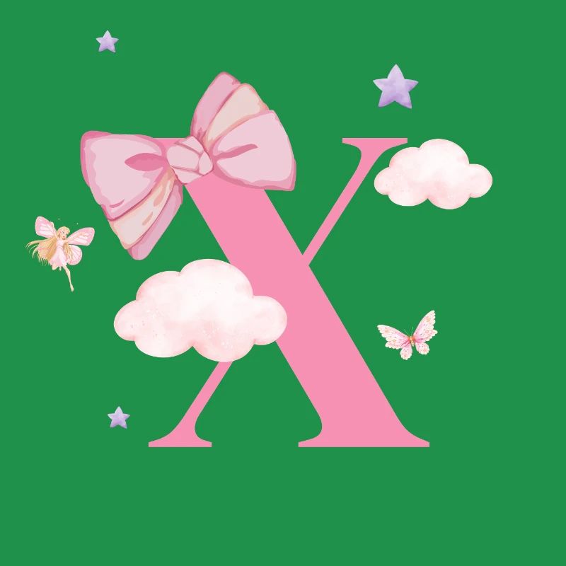 Letter x Pink Clouds