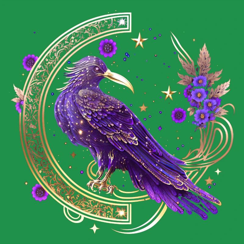 Mystical Crow, Wicca, Morrigan, Celtic, Raven