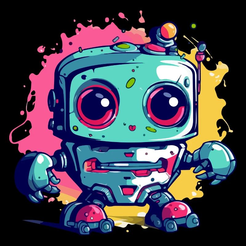 Bloc le robot kawaii