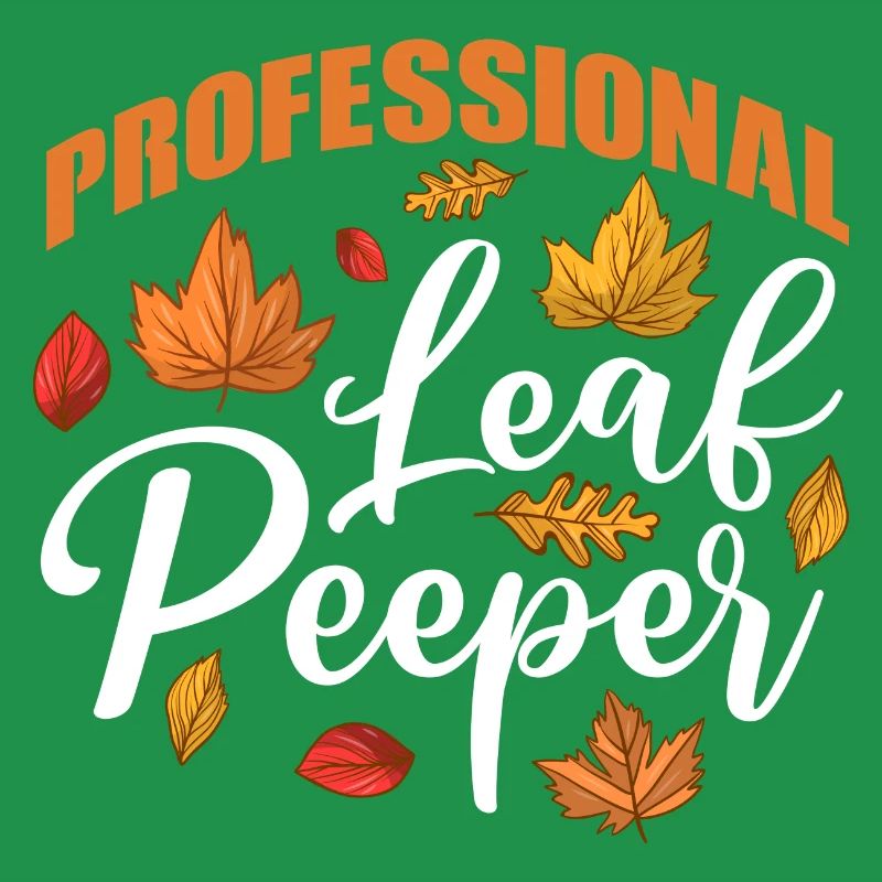 Professional Leaf Peeper Fall Leaves Collecting