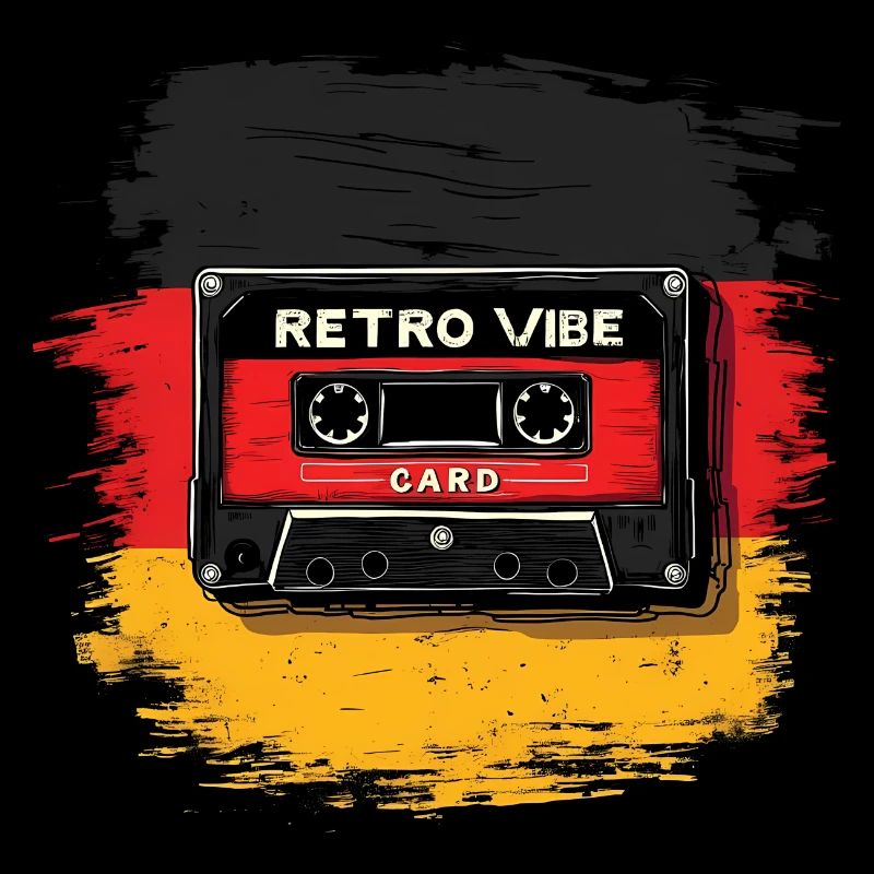 Retro Cassette Mixtape Style