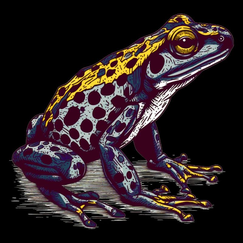 Der giftige Pfeilgiftfrosch lebt in den Tropen