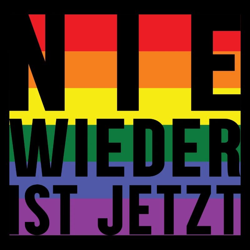 Never again lettering Pride