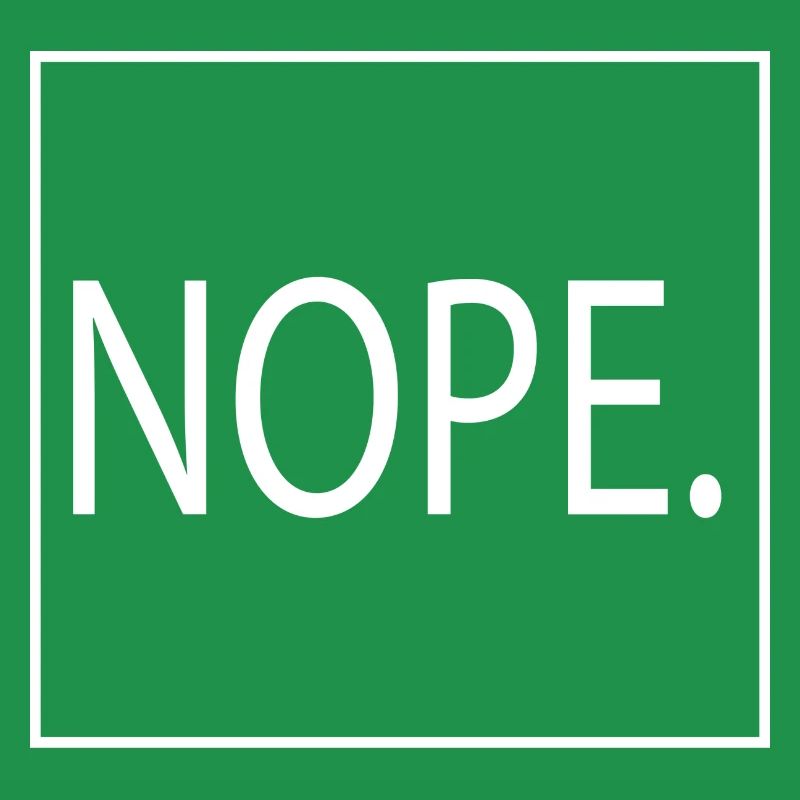 Schlichter "NOPE." Pullover