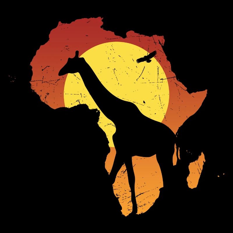 Afrika Giraffe Kontinent Elefant Tiere Big Five Sa