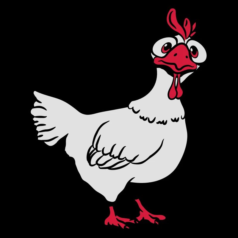 Poulet drôle stupide