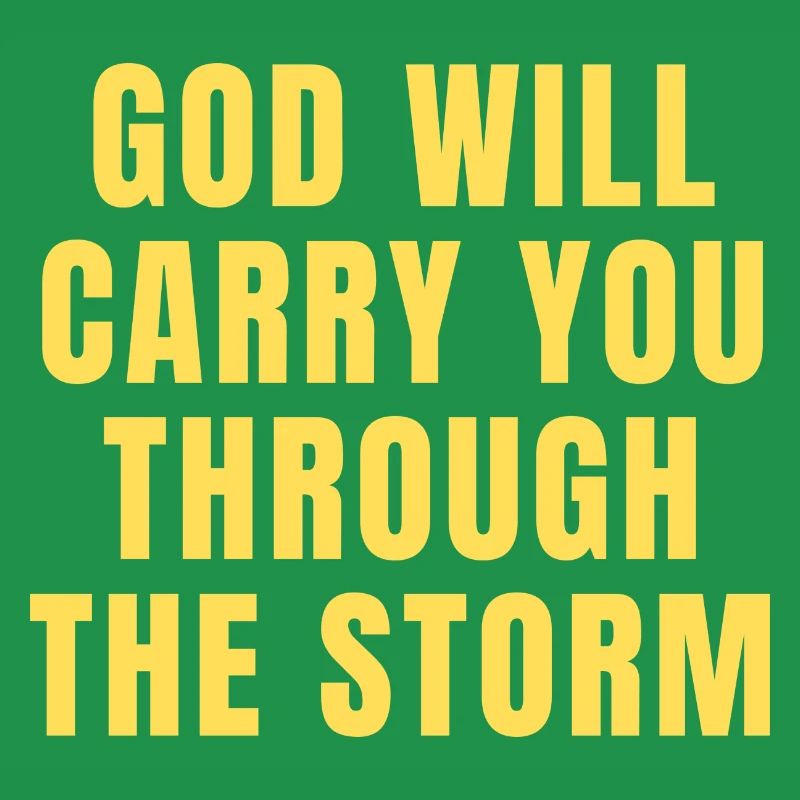 Gott wird dich durch den Sturm tragen - Christian