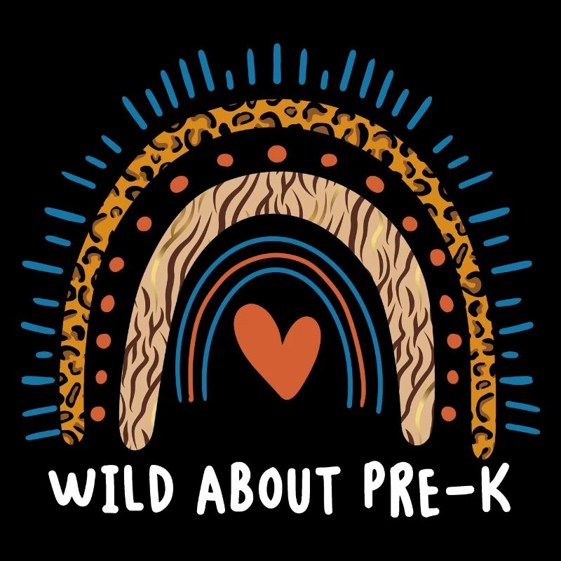 Wild About Pre-K Lehrer Schule Pre-K Tier Drucken