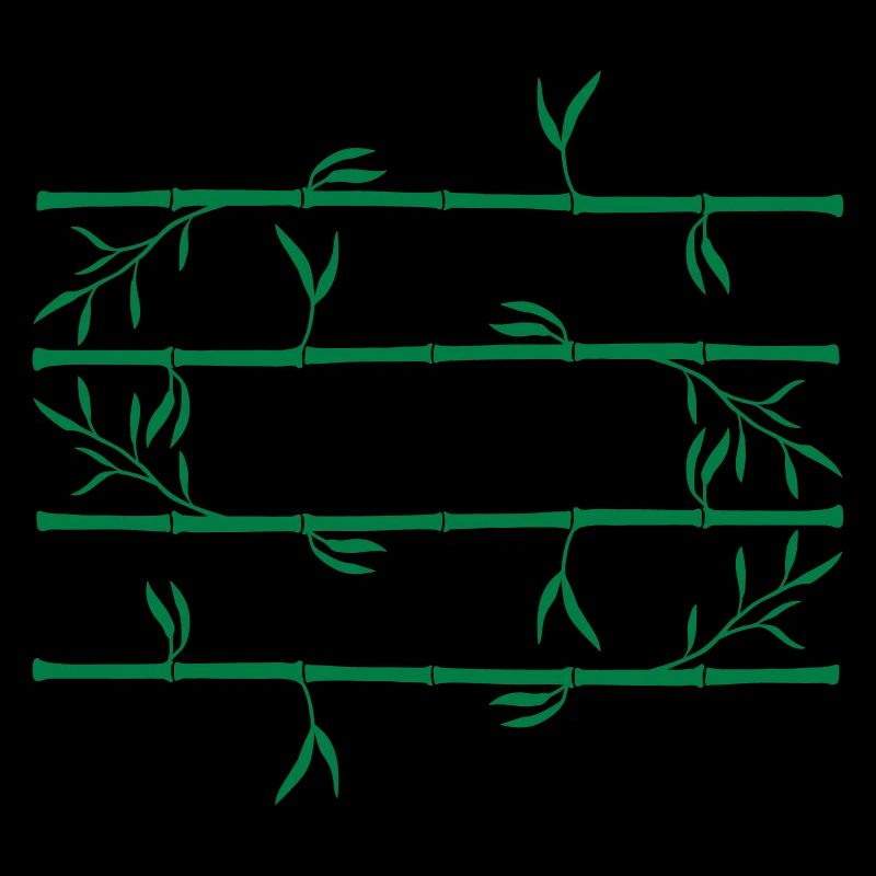 4 bars long bamboo pattern plant silhouette vi