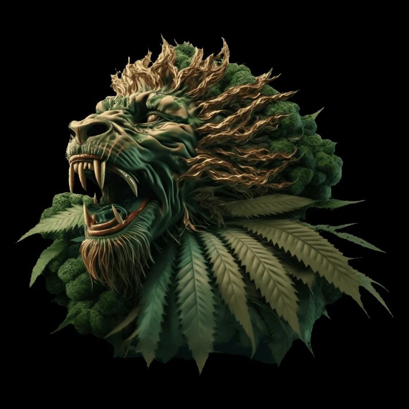 keep calm lion cannabis Löwe hanf