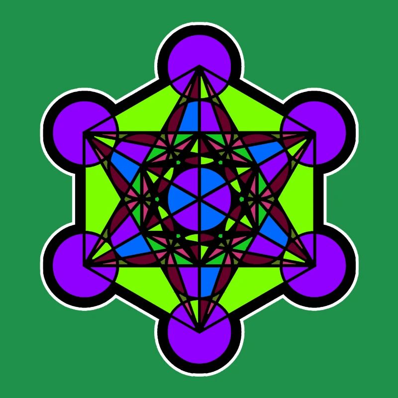 Metatron Cube - Heilige Geometrie - Goa - Geschenk