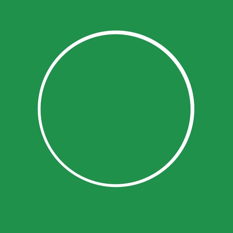 White circle frame