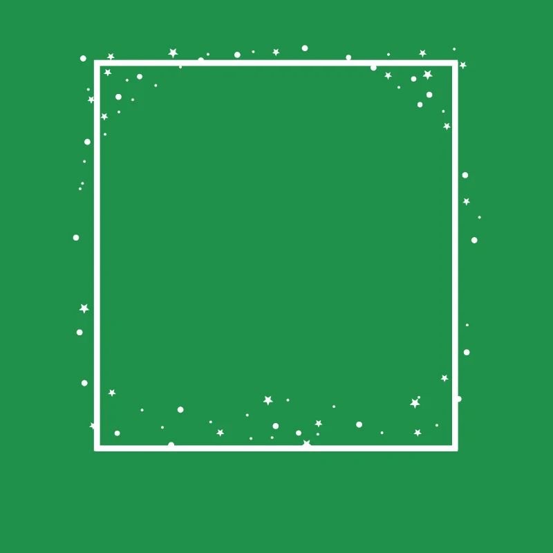 Star frame with dot decoration