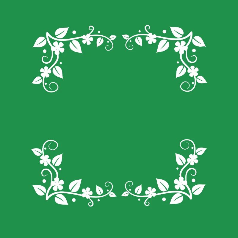 Blumen Ecken Ornamente Rahmen