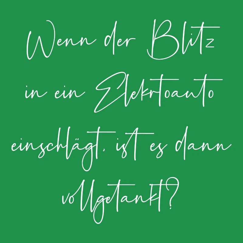 Wenn der Blitz in ein E Auto einschlägt getankt