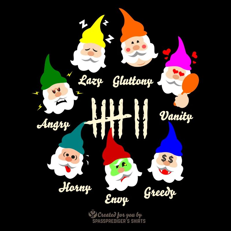 Geek Design Seven Dwarfs Seven Deadly Sins