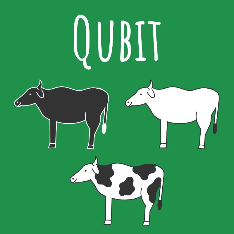 Quantencomputing mit Kühen Lustig Geschenk Kuhbit