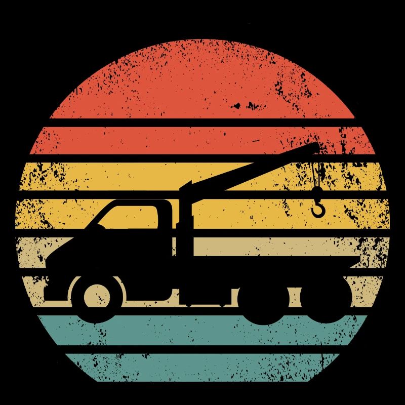 Retro Abschleppwagen Vintage Abschlepper