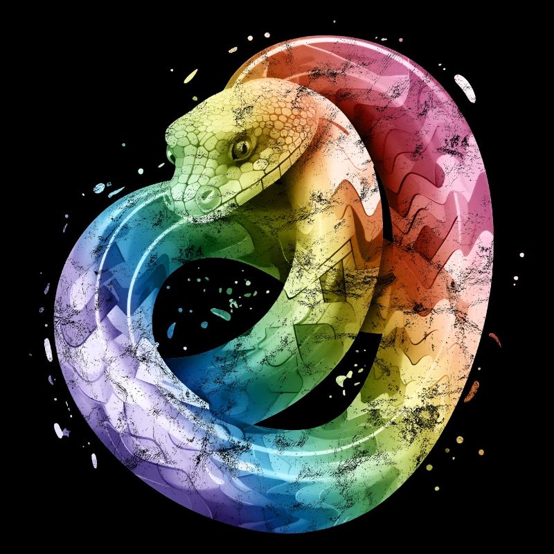 Regenbogen Schlange