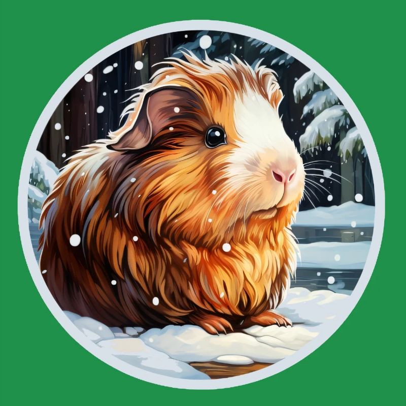 Cochon d’Inde dans la nuit d’hiver
