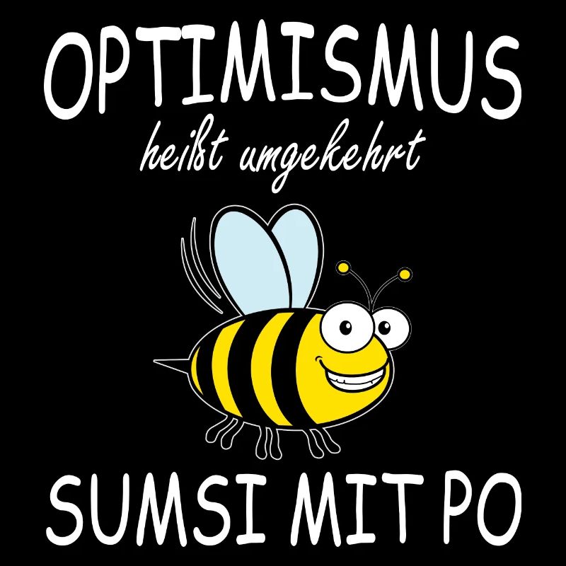 Lustige Biene Sumsi mit Po Optimismus Geschenk