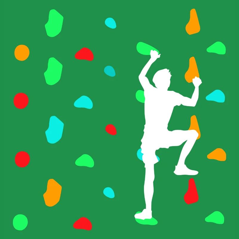 Boulderer en train de Boulder sur le mur d’escalade