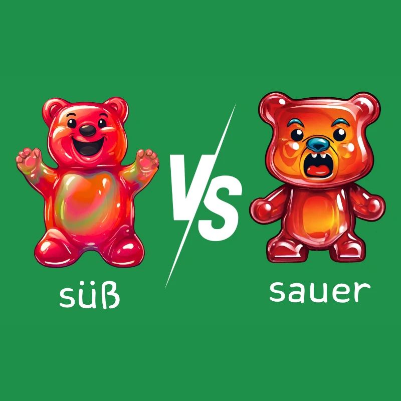 Süßes oder Saueres Gummibären
