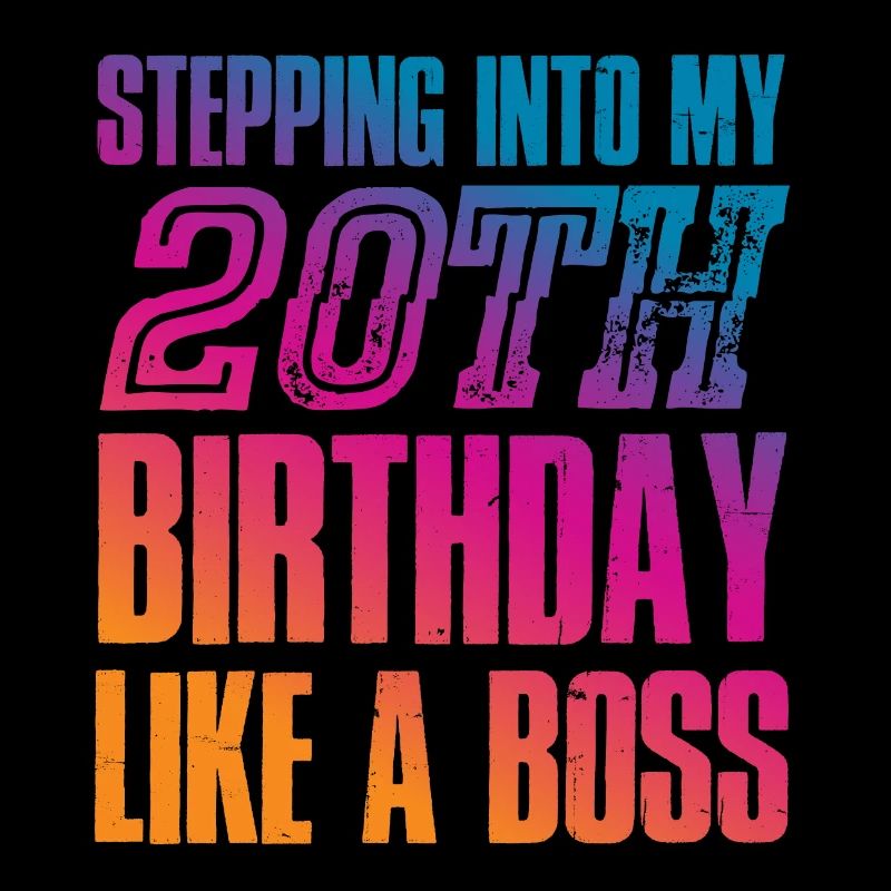 20. Geburtstag 20 Jahre Spruch Geschenk