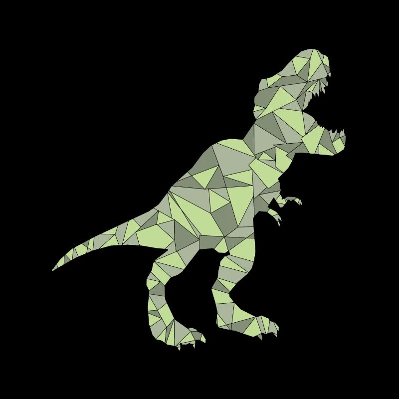 TREX Geometrischer Dinosaurier