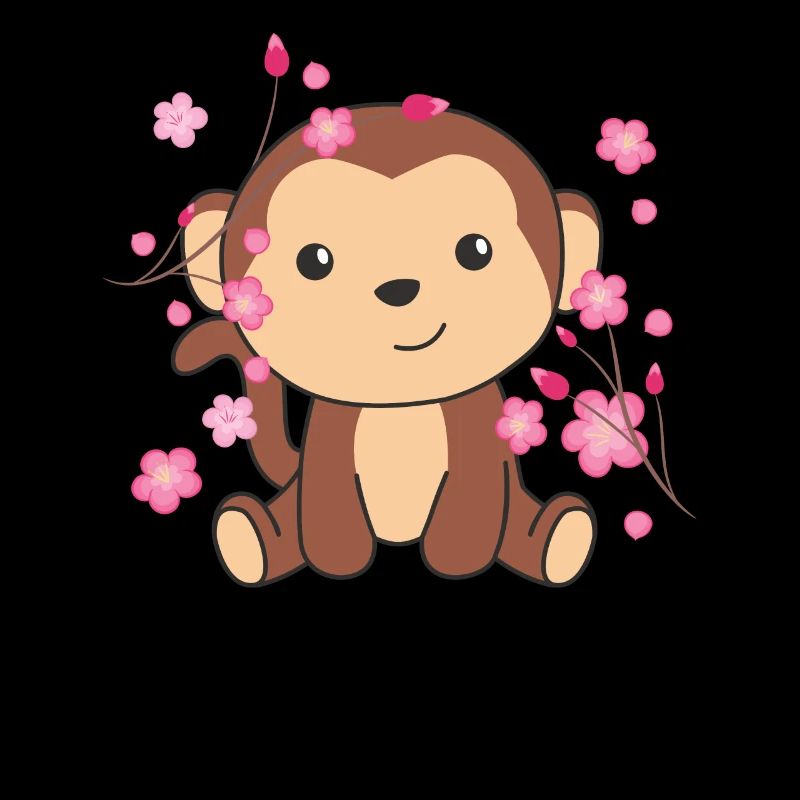 Monkey cute animals for kids kawaii