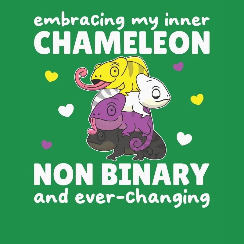 Nonbinary Chameleon Flag Pride LGBTQ Non Binary