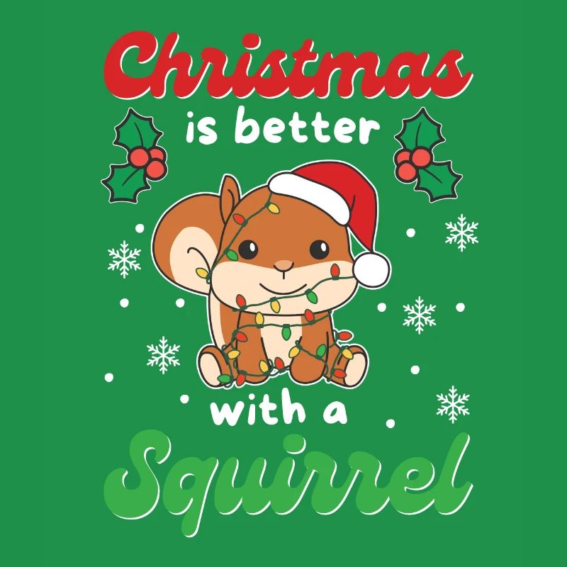Weihnachten ist besser mit einem Eichhörnchen