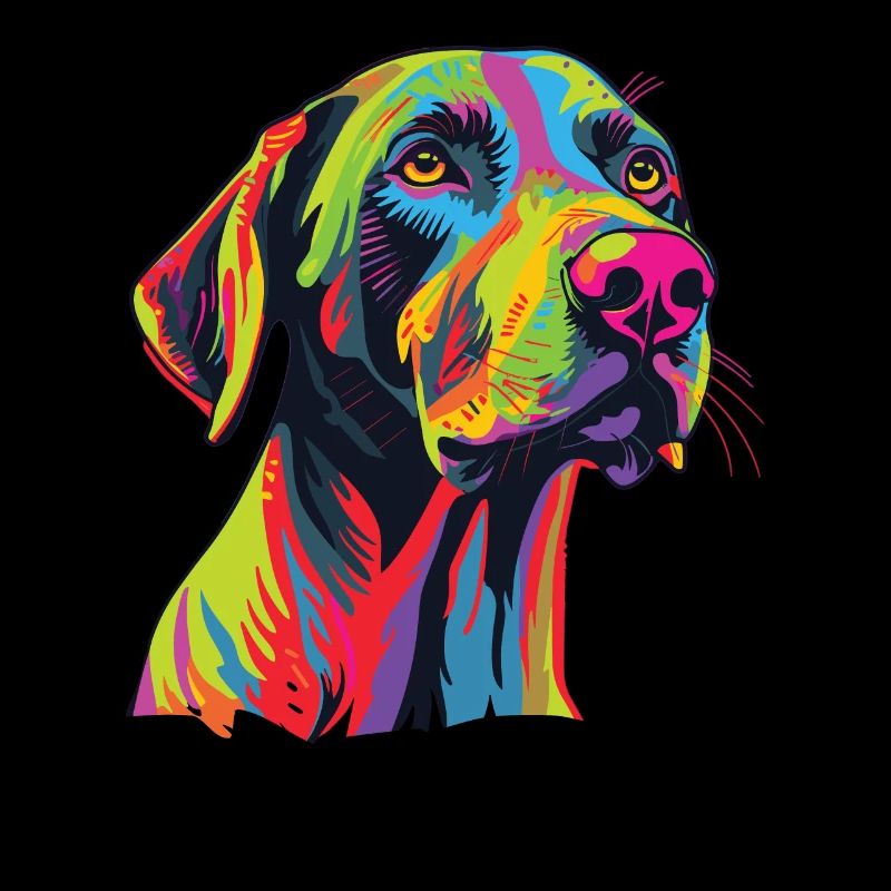 Watercolor Colorful Plot Hound