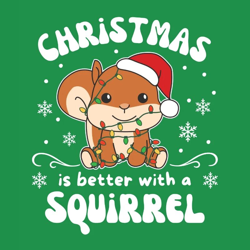 Weihnachten ist besser mit einem Eichhörnchen