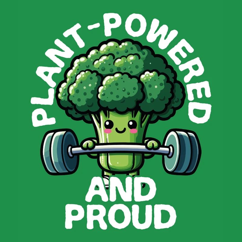 Vegetable and proud broccoli while lifting