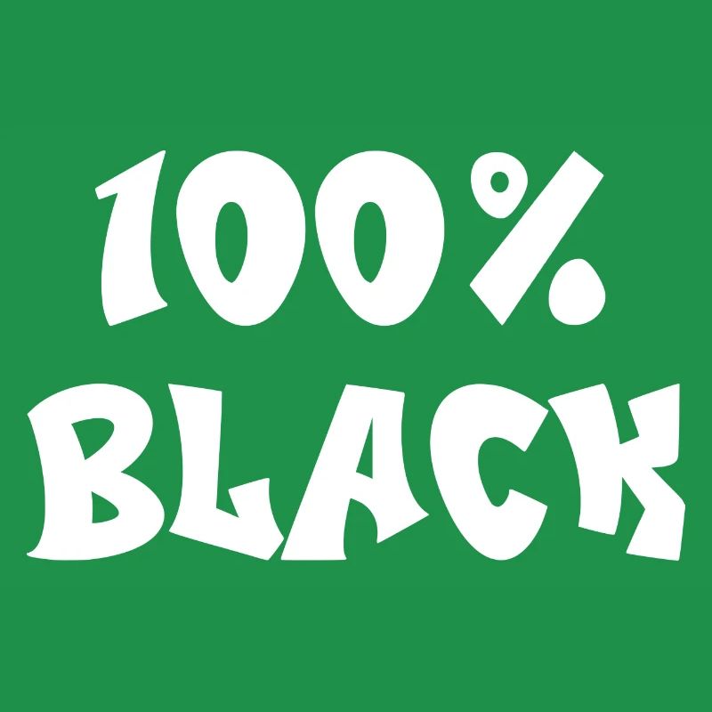 100% schwarz