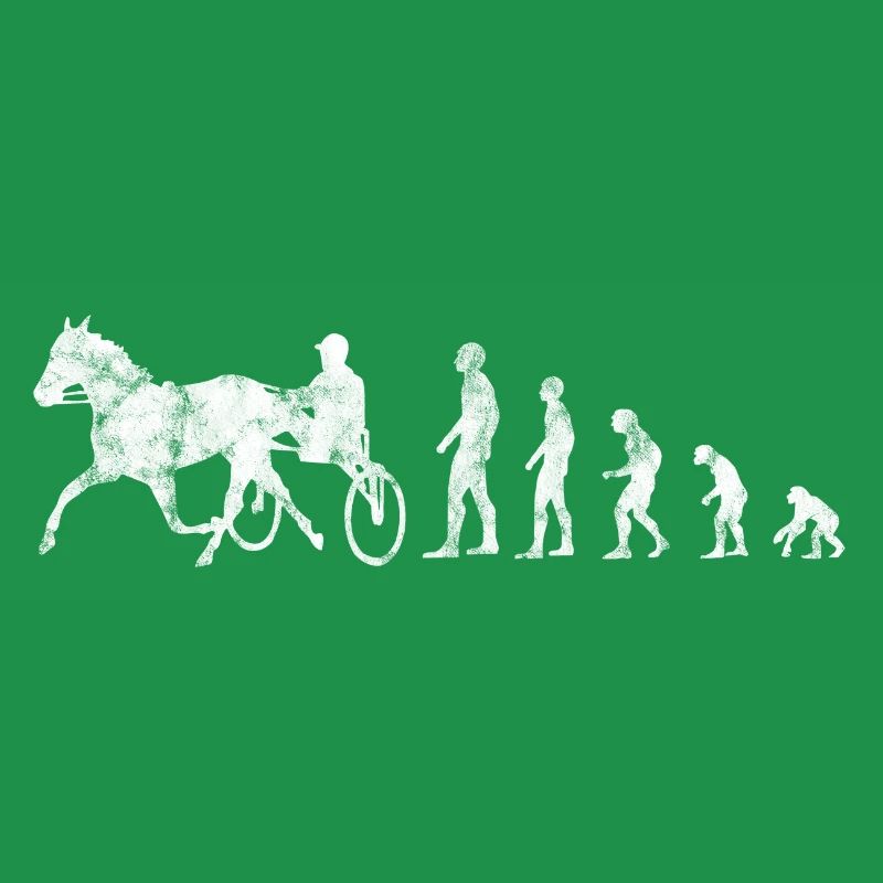 Courses de trotters au trot dans le style Evolution
