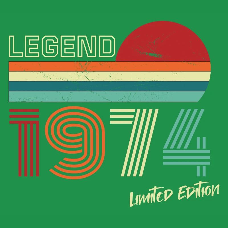Legend 1974 Geburtstagsshirt Geschenk Jubiläum